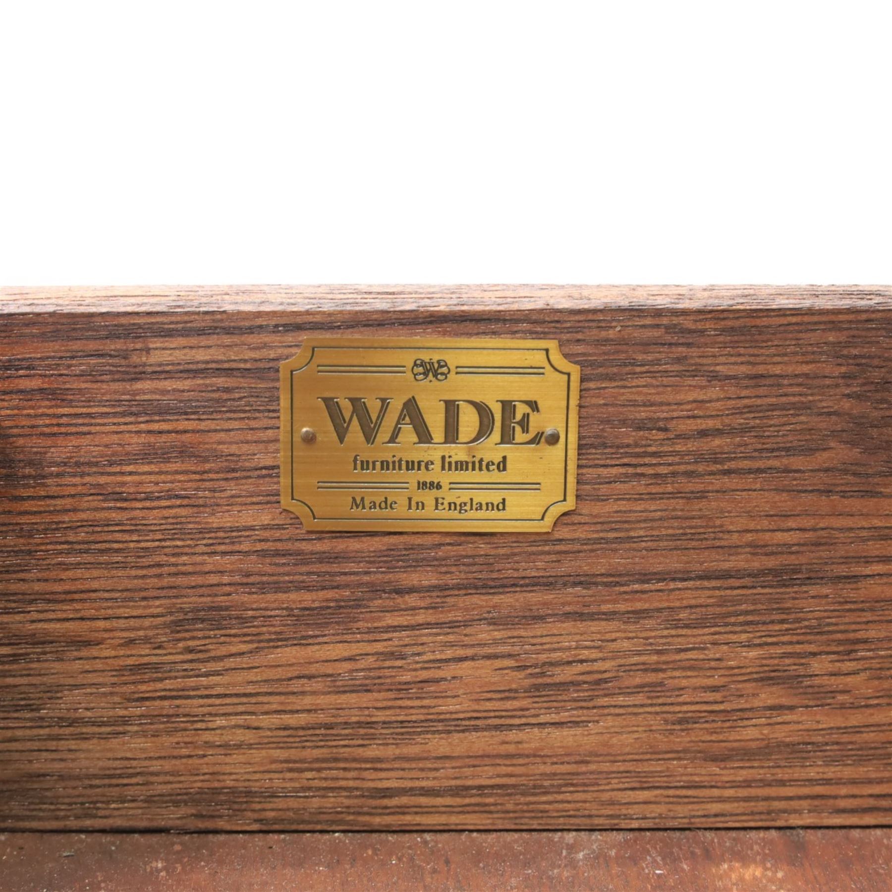 Wade Furniture - Georgian design mahogany breakfront bookcase cabinet, featuring four astragal glazed doors, above eight drawers and two cupboards, one fitted cutlery drawer