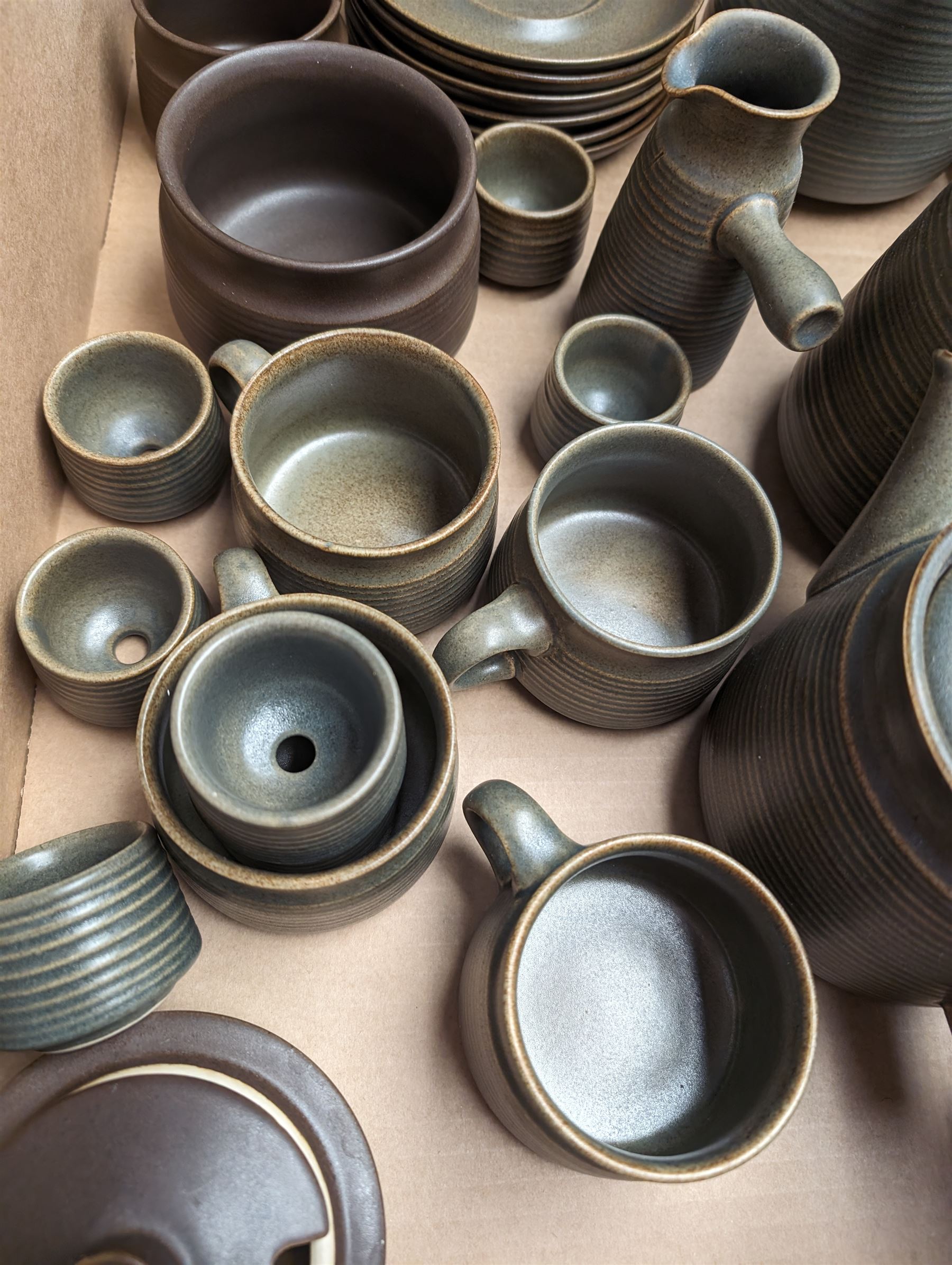 Langley coffee service, to include coffee pot, tea pot, milk jug, teacups etc 