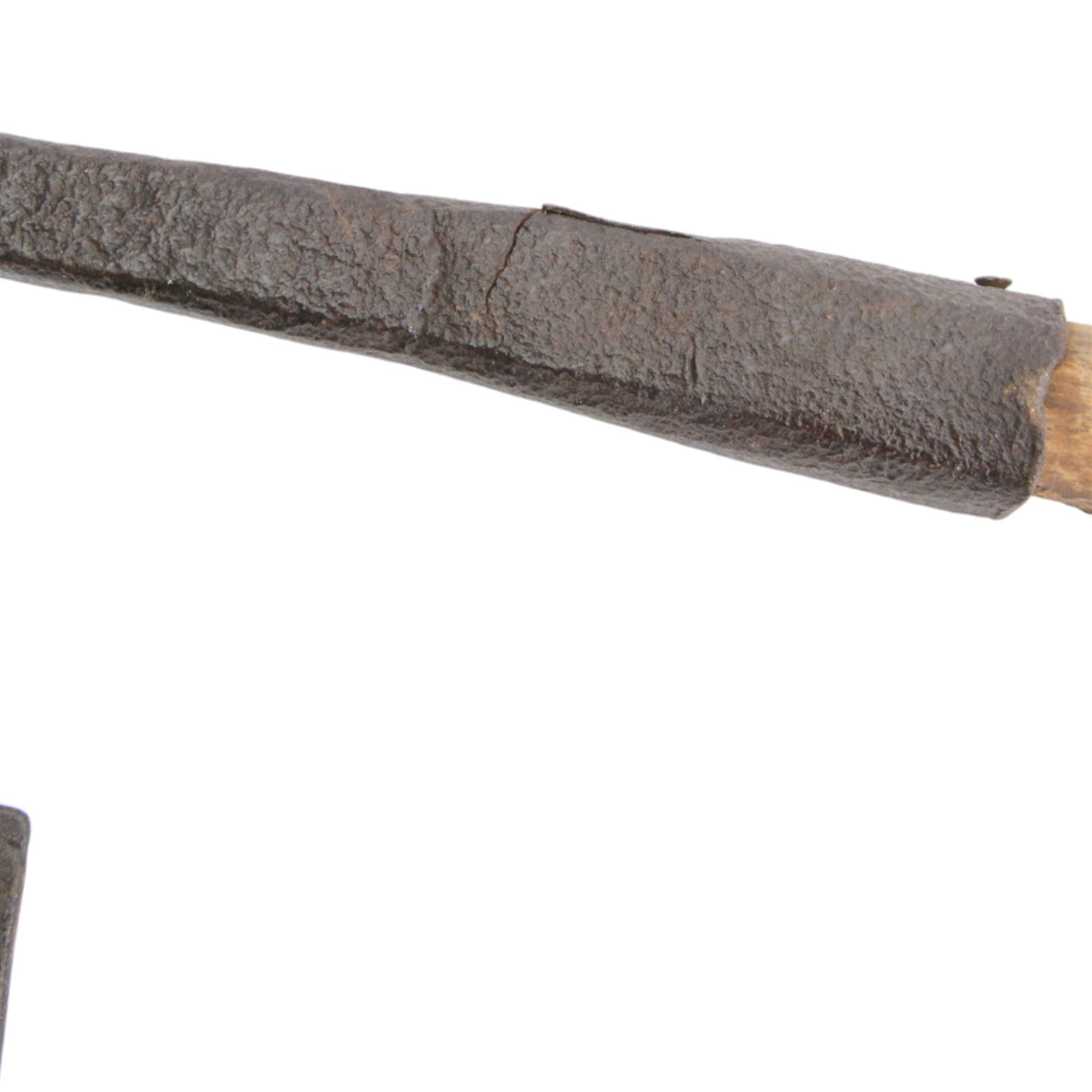 Late 18th century French Revolution period citizens executioners style axe, L83cm