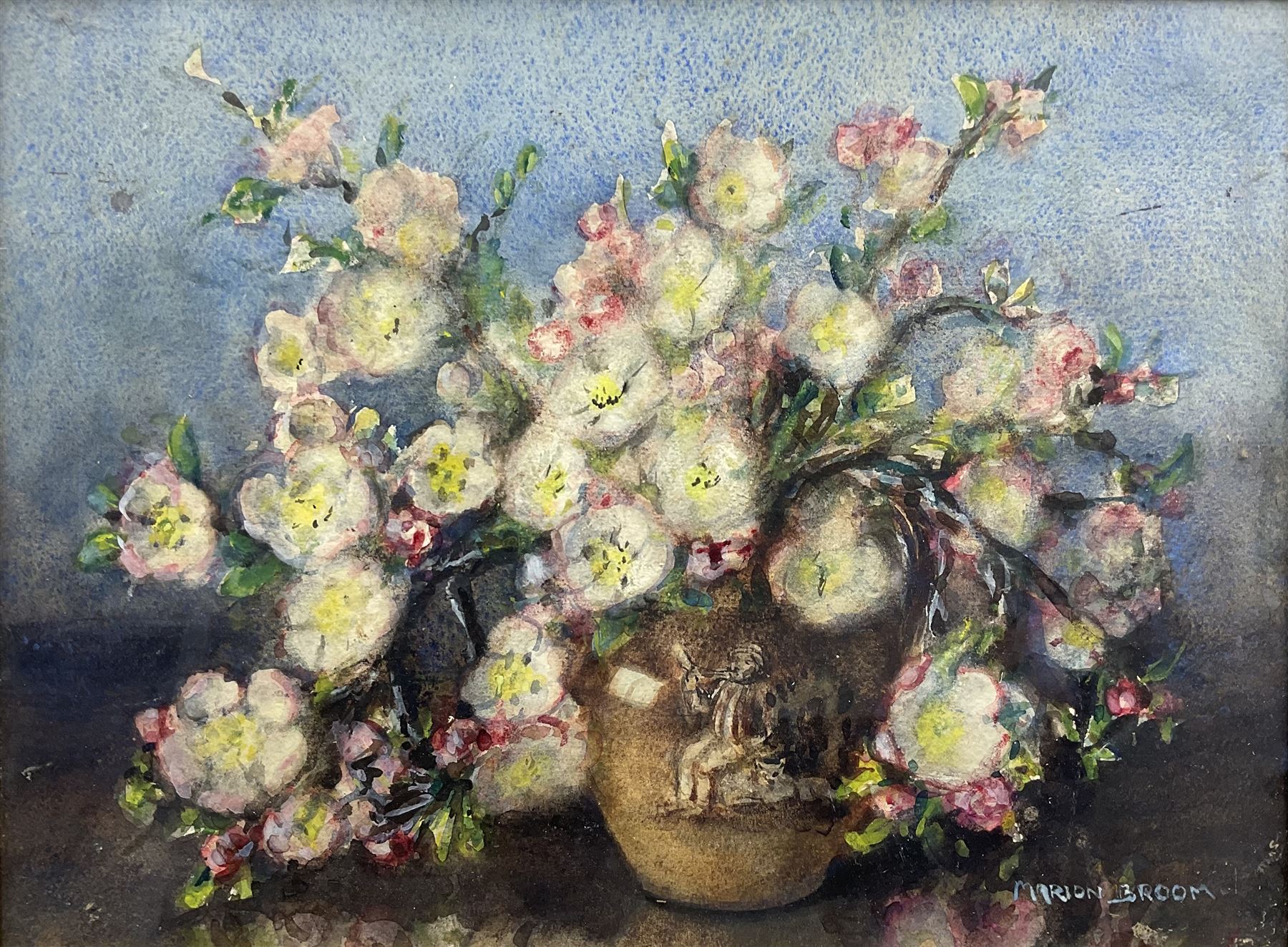 Marion Broom (British 1878-1962): Still Life of Flowers, watercolour signed 28.5cm x 37.5cm