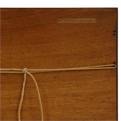 Spindler style marquetry panel of Robin Hood's Bay, H36cm, W39cm