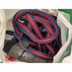 Quantity of horse tack to include bits, bridles, lunging equipment, brushing boots, tail guards, jodpa boots etc  
