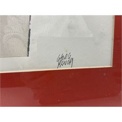 Georg Rauch (Austrian 1924-2006): 'Amanda's on my Mind', screenprint signed titled and numbered 1/250 in pen 72cm x 49cm