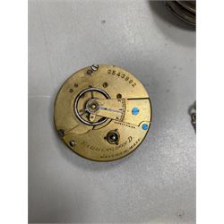 Two silver cased keywind pocket watches, hallmarked