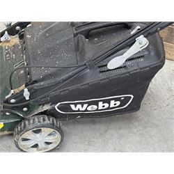 Webb petrol lawnmower, with Briggs & Stratton 450E engine