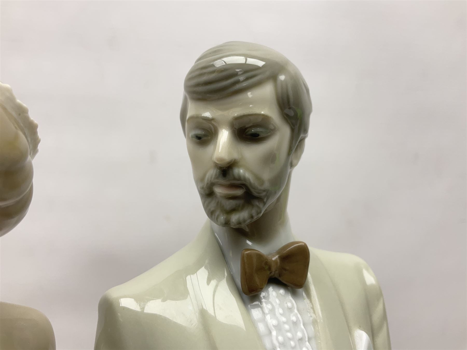 Lladro figure, An Evening Out, modelled as a man and women in evening dress, no 5540, year issued 1988, year retired 1991, H32cm
