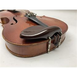 1920s Czechoslovakian violin, bearing label for Antonius Stradivarius Faciebat Anno 1826