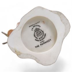 Eight Royal Worcester figures, to include 'The Parakeet' 'Monday's Child' 'Friday's Child' 'Grandmothers Dress' 'Woodland Dance' etc (8)