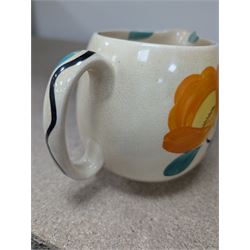 Collection of Susie Cooper ceramics, including jugs, vases and a teapot 