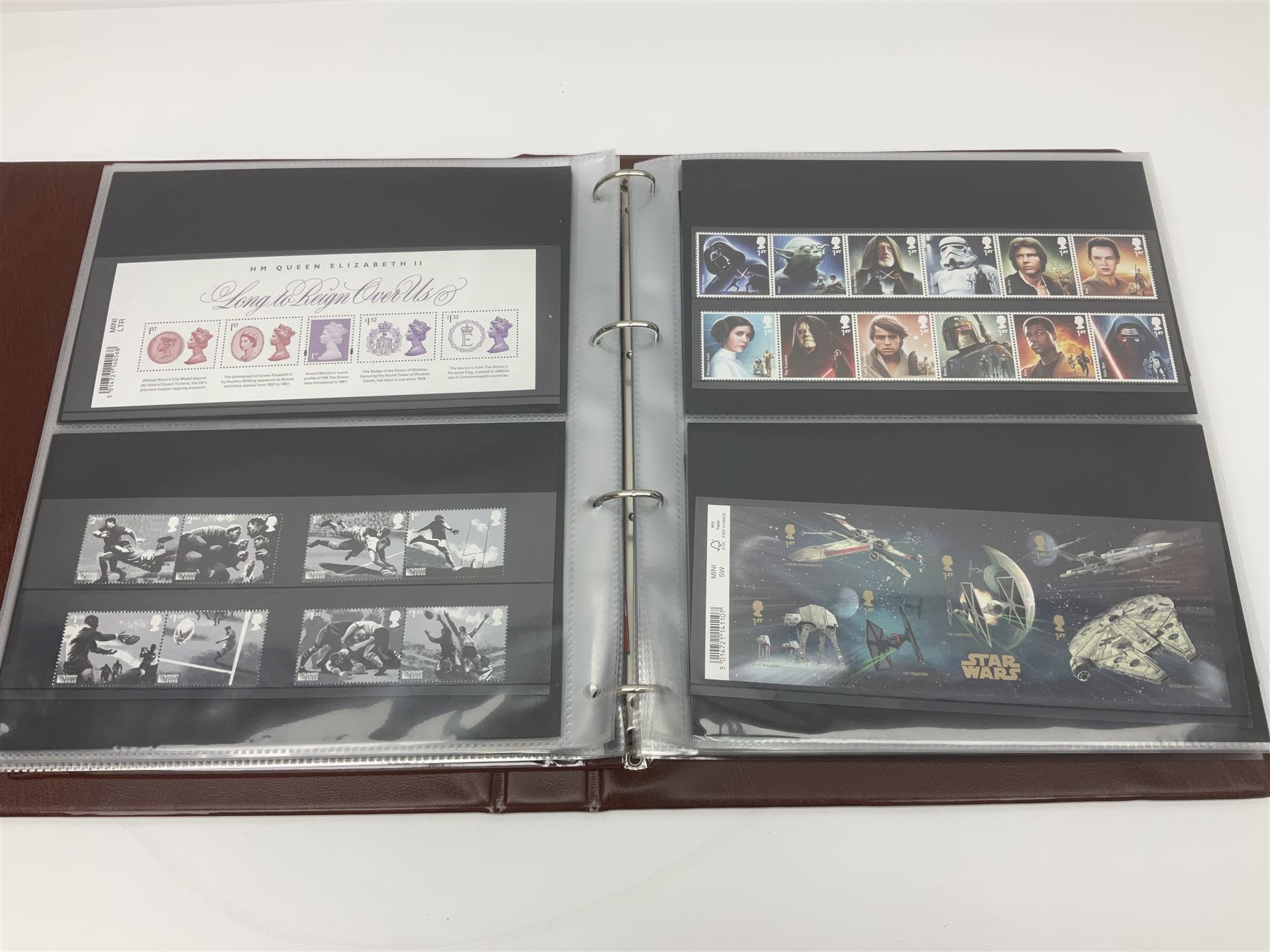 Queen Elizabeth II mint decimal stamps, mostly in presentation packs, face value of usable postage approximately 845 GBP