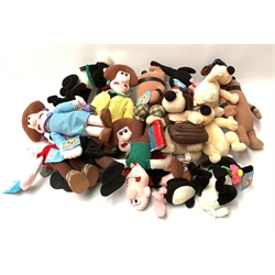  Wallace & Gromit - twenty-four 'Born To Play' soft toys comprising Wendolene, Preston, Feathers McGraw, Shaun, Wallace and Gromit, includes some full sets, most with original tags  