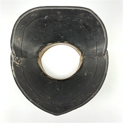 17th century style steel gorget collar W30cm