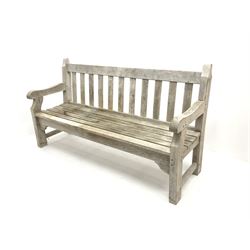 Solid hardwood bench