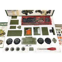 Meccano - unopened Multimodels Set No.6024139; Army Construction Set, boxed with instructions and part used decal sheet; and part No.2 Motorised Construction Set, boxed with instructions (3)