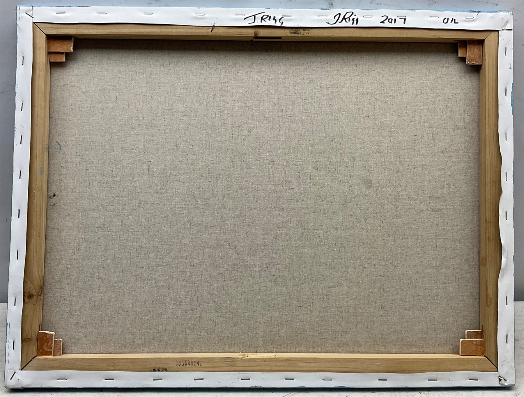 Jack Rigg (British 1927-): Hull Trawler off Scarborough, oil on canvas signed and dated 2017, 46cm x 61cm (unframed) 
Notes: one of the final paintings done by Rigg before he retired from painting.