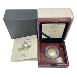The Royal Mint United Kingdom 2022 'Kanga and Roo' gold proof fifty pence coin, cased with certificate