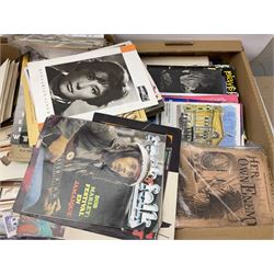 Large quantity of ephemera, mainly vintage theatre programmes, to include Royal Theatre Brighton programmes, Royal Shakespeare Company programmes, hand drawn theatre costume designs for Richard III, quantity of Horner's Penny Stories for People, Cinegram Preview magazines, Zigzag magazine etc, in four boxes 