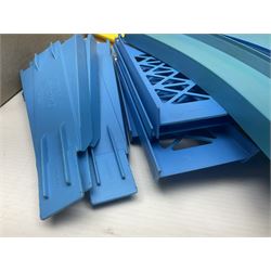 Matchbox Superfast track racing Set with Superbooster and two boxed SF-17 Slipstream Curves; together with five boxed Superfast models - 3d Monteverdi Hai, two 7d Hairy Hustler, 45c Ford Group 6 and 66d Mazda RX500; and quantity of unboxed and playworn other die-cast models