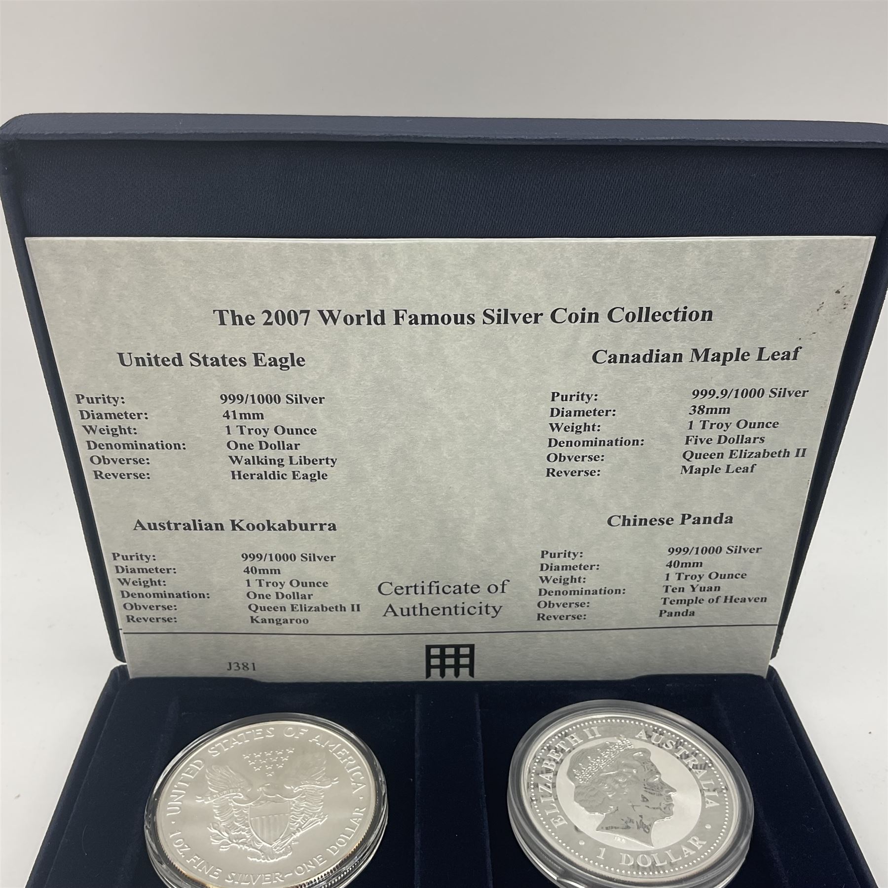 Four one ounce fine silver coins | Coins, Tokens & Banknotes | 91241