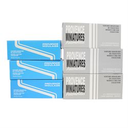 Seventeen Provence Miniatures and Provence Moulage 1:43 scale resin model car kits, comprising Pilbeam MP84, Pagani Zonda Cabriolet, Jaguar No. 3 Daytona, Chrysler Viper Larbre, Panoz LMP01, Cadillac Northstar, MG Lola Ex 275, Audi Usine R8R, TVR Tuscan 400R, Porsche 996 GT3 RSR, Aston Martin DBR9, Morgan Aero No. 80, Skoda Fabia WRC, Panoz Elan Esperante, Spyker C8 GT2R, Audi A4 Red Bull and Saleen S7-R, all boxed