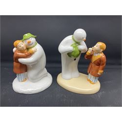 Four Coalport Characters The Snowman figures | Antiques