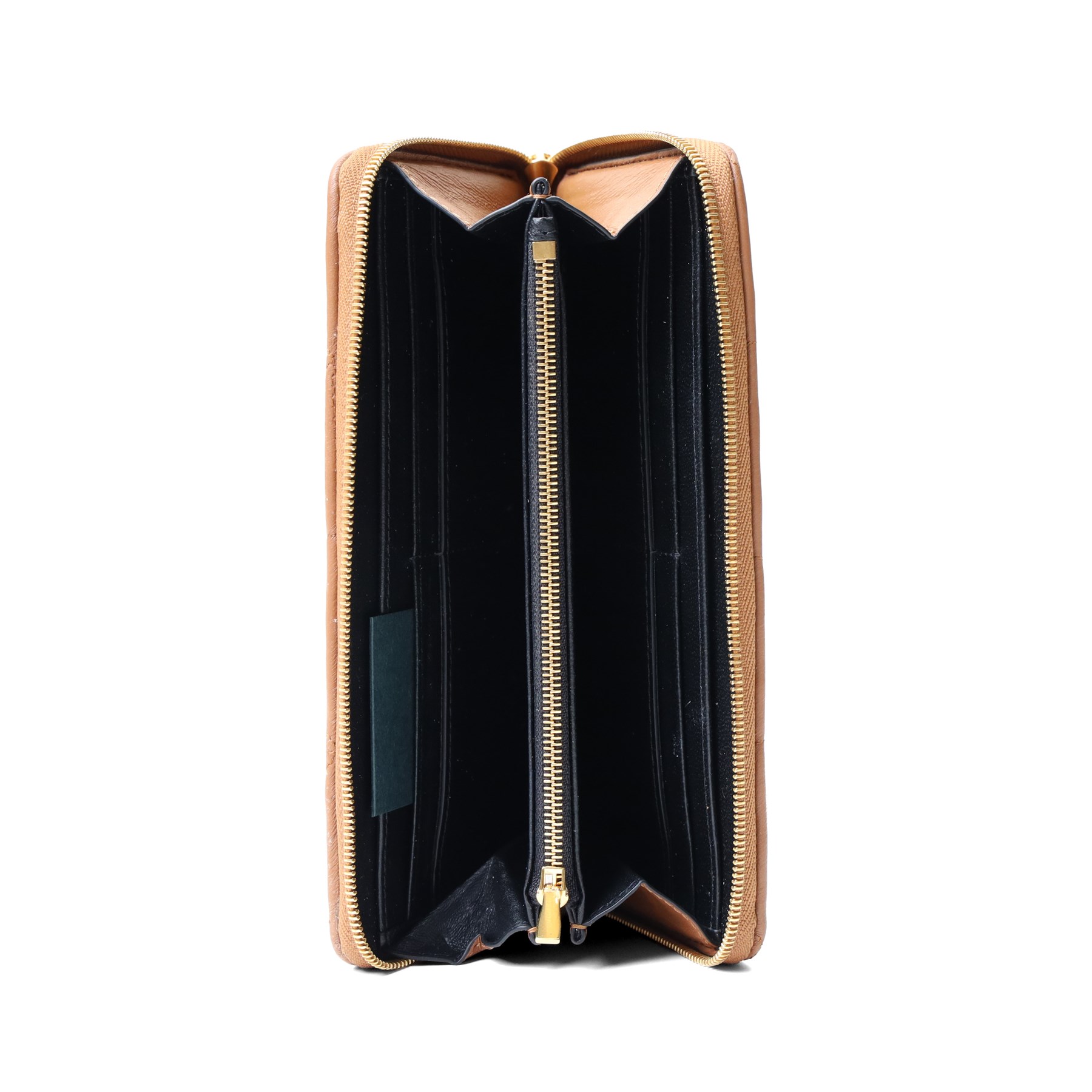 Mulberry - ‘Softie 8 Card Zip Around’ wallet in Tobacco Brown quilted Nappa leather, with gold-tone Postman’s Lock detail and zip-around fastening, the fitted interior with eight card slots, note compartments and central zipped coin pocket, with original product tag and box