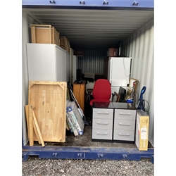 Container Contents Auction - entire container contents to include fridge freezer, washer, dishwasher, TVs, Stag and other wardrobes, leather chairs, vacuum cleaners and much more.
Location: Duggleby Storage, Scarborough Business Park YO11 3TX Viewing: Strictly by appointment call 01723 507111. Please note: all contents must be removed by Friday 11th December, items not collected by this time will be disposed of or resold on behalf of David Duggleby Ltd. This does not include the container.