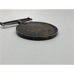 WW1 pair of medals comprising British War Medal and Victory Medal awarded to 038821 Pte.E.Hammerton A.O.C