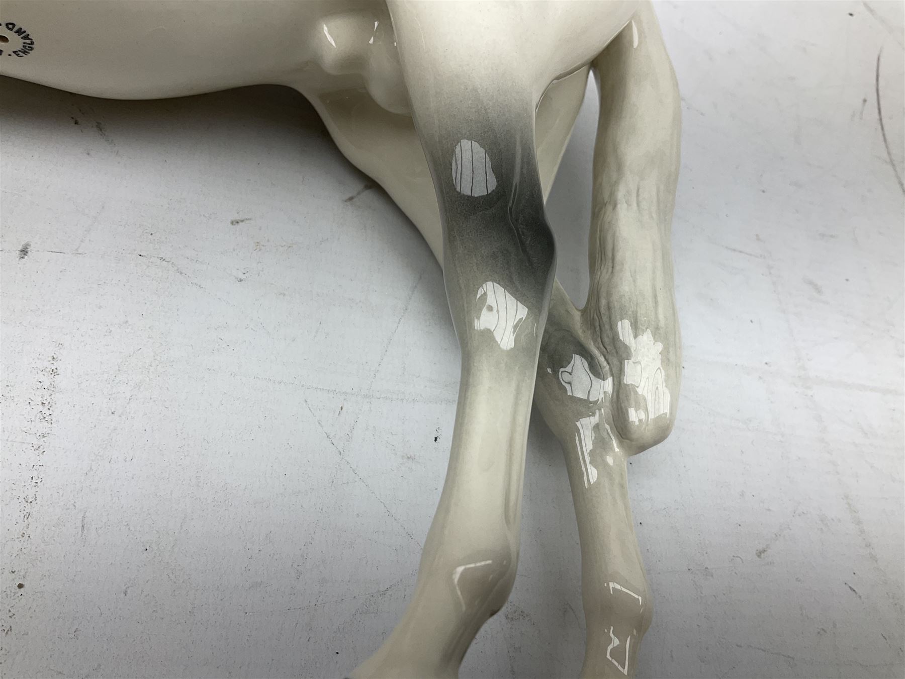 Beswick Large Hunter in grey no. 1734, printed mark beneath, H30cm