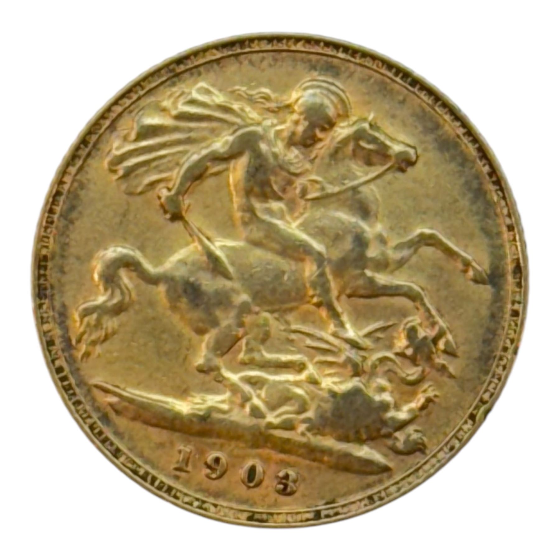 King Edward VII 1903 gold half sovereign coin