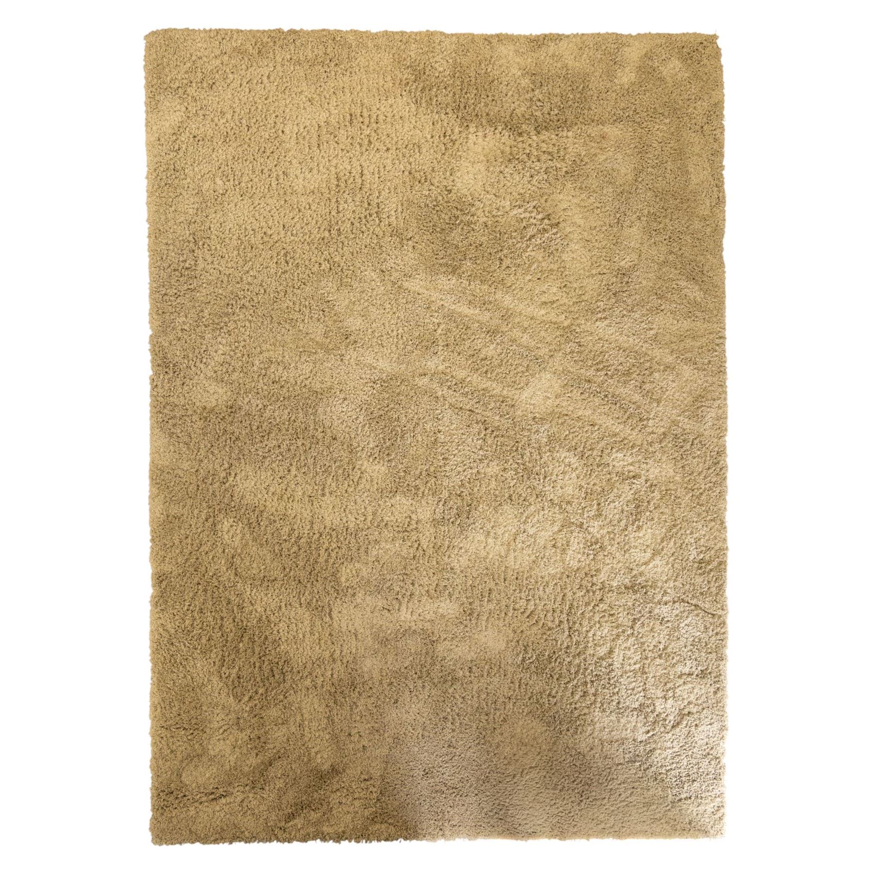 Next Home - large beige coloured cosy twist rug, polyester main with a cotton backing