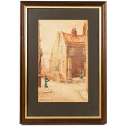 John Wynne Williams (British fl.1900-1920): The Three Mariners Inn, Low Conduit Street, Kind Richard III House, and two further Scarborough views, set of five watercolours signed max 25cm x 15cm (5)