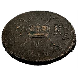 James II Irish gunmoney half crown, May 1690