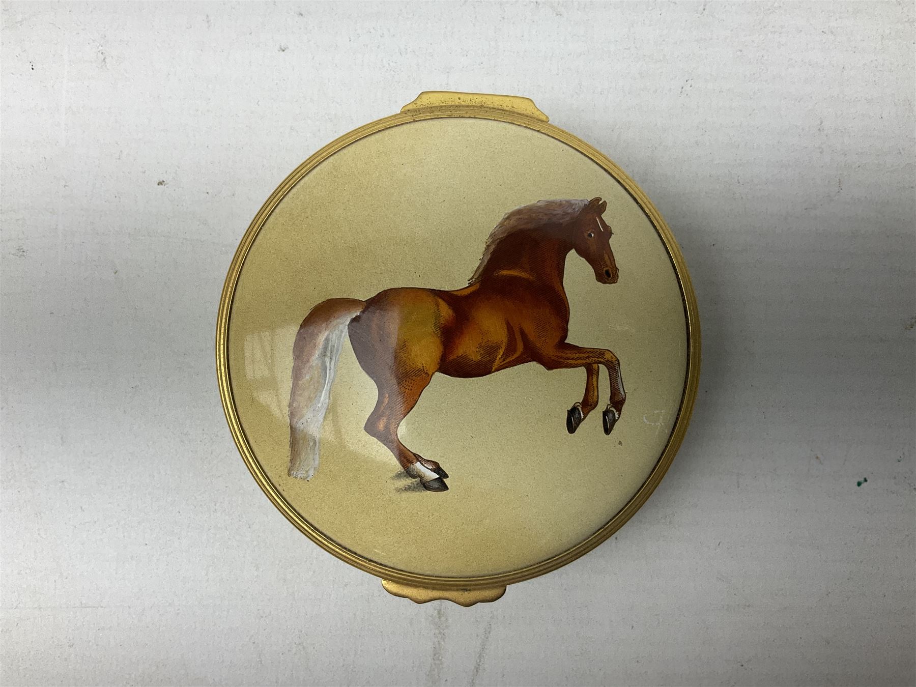 Limited edition Halcyon Days enamel box, Whistlejacket, painted in 1762 by George Stubbs, no 22/250, with certificate of authenticity, in fitted box 