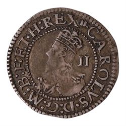 Charles I silver two pence or half groat, Aberystwyth mint