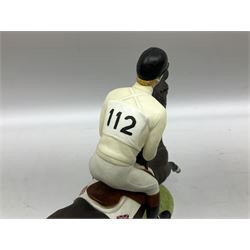 Royal Worcester figure of Laurieston and Richard Meade O.B.E., model number 45, by Doris Lindner circa 1974, with printed black mark beneath, H32cm, with original box