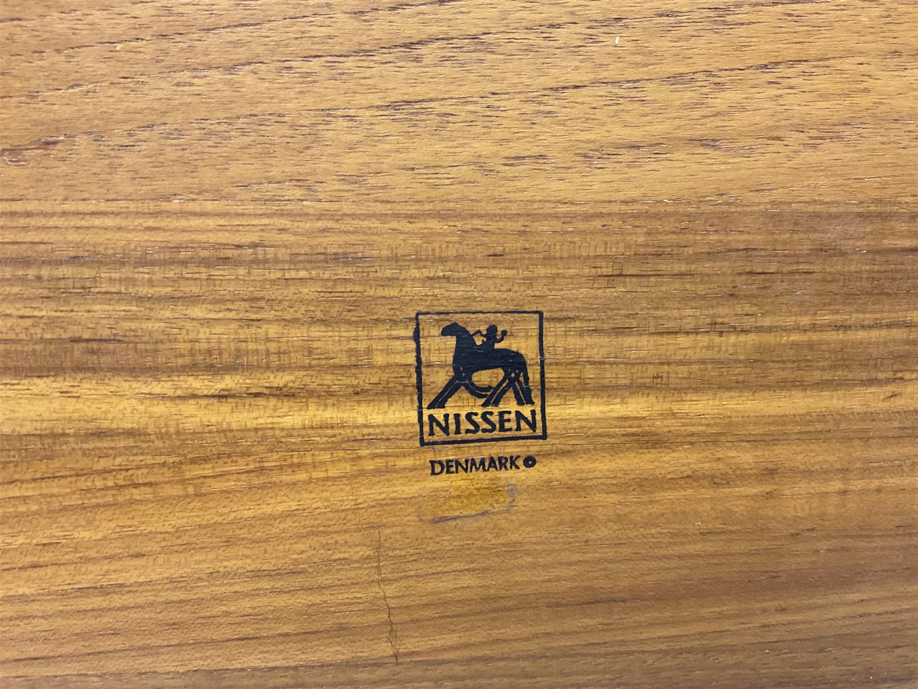 Danish collectables, to include teak tray by Nissen Denmark, ladybird pattern biscuit barrel by Laurids Lonborg and a Stelton stainless steel and wooden cruet set, together with a mid century floral tile trivet