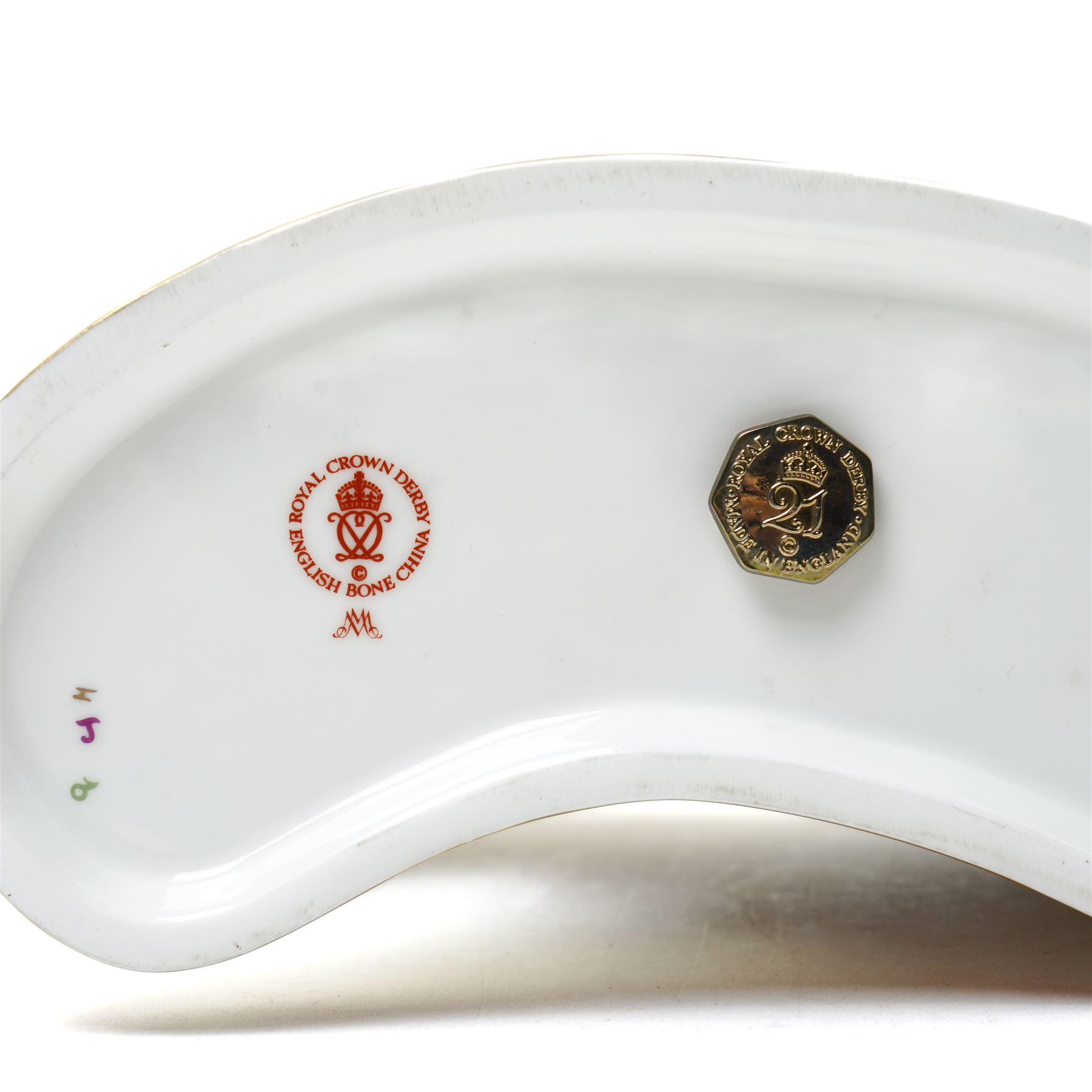 Royal Crown Derby Grecian Bull paperweight, with gold stopper, boxed