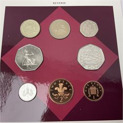 The Royal Mint United Kingdom 1992 and 1993 brilliant uncirculated coin collections, both including dual dated 1992/1993 EEC fifty pence coin, in card folders