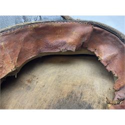 WW1 British Army stiff trench cap with Tank Corps cap badge