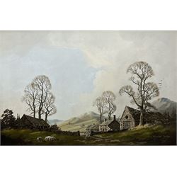 Vincent Selby (British 1919-2004): 'Farm in the Peak', oil on canvas signed, labelled verso 50cm x 75cm