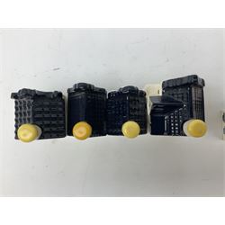 Seven KLM Miniatures, each blue Delft house form miniature produced exclusively for KLM Airlines by Bols Amsterdam 1575 comprising 30, 72, 85, 1, 3, 80 and 29