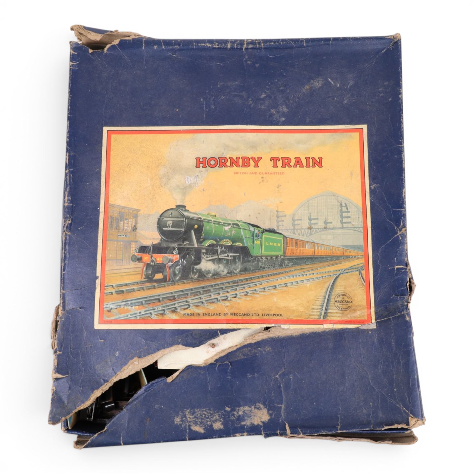 Hornby gauge no. 601 Goods Train Set, boxed, together with a quantity of railway track
