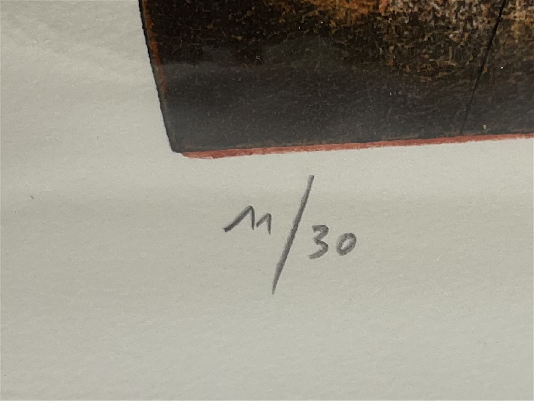 Renzo Galassi (Italian contemporary): 'Inys' and 'Zohan', pair screenprints signed titled and numbered 6/30 and 11/30, respectively, 64cm x 33cm (2) (unframed)