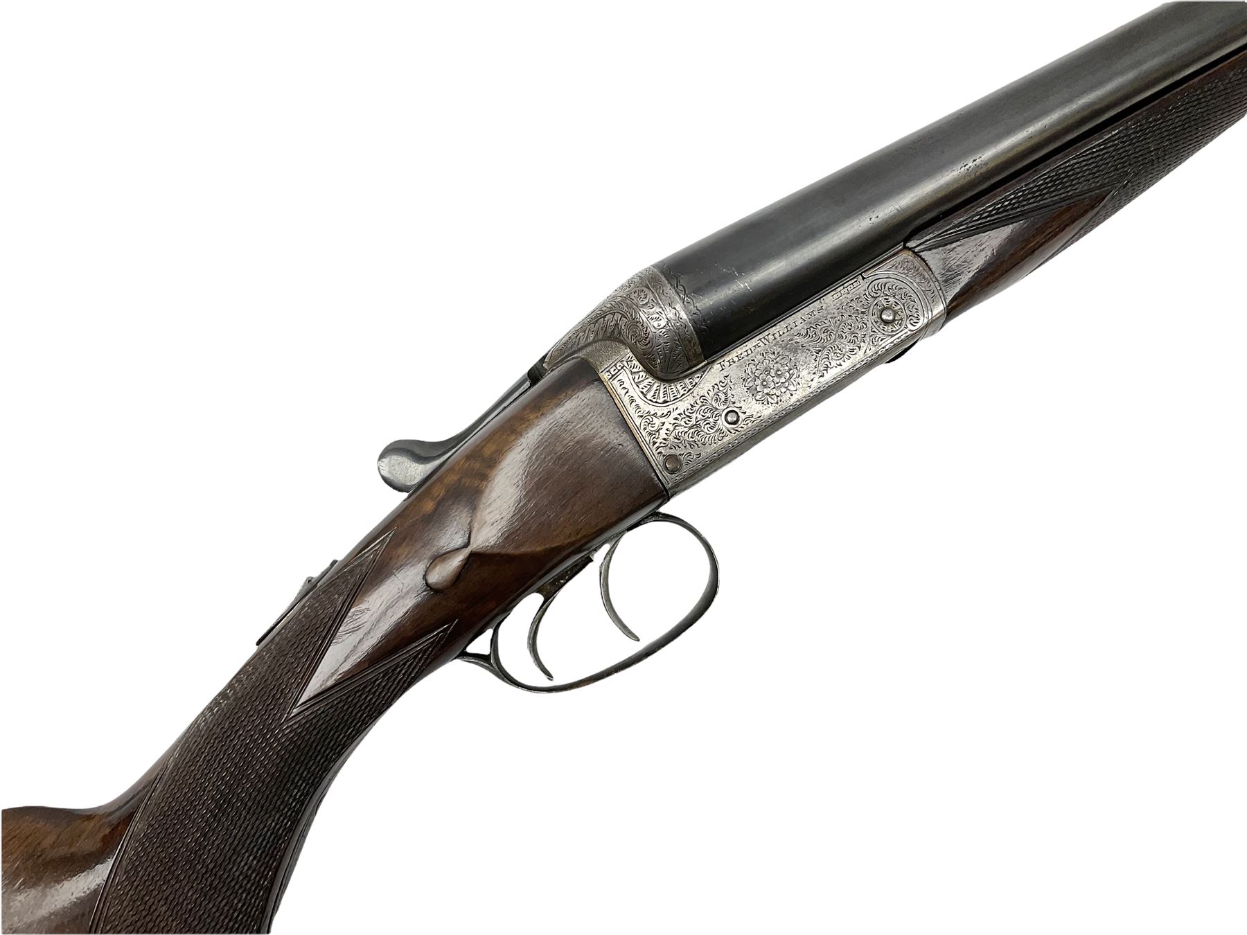 Fred Williams London & Birmingham 12-bore side-by-side double barrel box-lock non-ejector sporting gun with 2 1/2