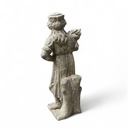 Set of four Cast stone Traditional Seasons, Including Spring, Summer, Autumn & Winter