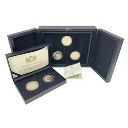 King Charles III 2023 'Coronation Silver Proof Mint Masters Set' comprising Bailiwick of Jersey, Bailiwick of Guernsey and Isle of Man sterling silver proof five pound coins, cased with certificate and Queen Elizabeth II 2019 Bailiwick of Jersey 'Remember With Us' silver two pound and five pound pair, cased with CPM certificate