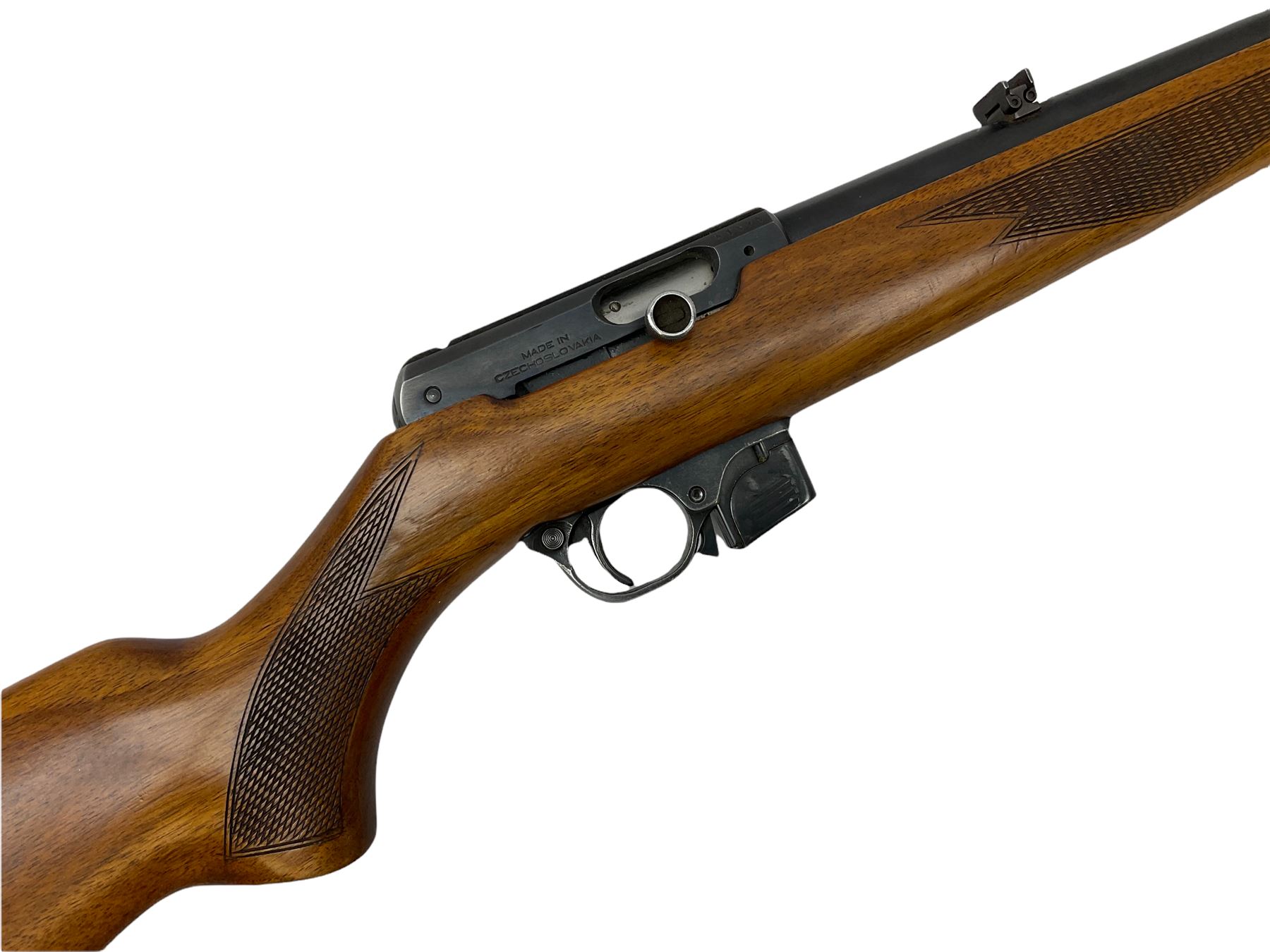 BRNO Model 581 semi-automatic .22 rifle, the 56cm barrel threaded for a sound moderator, serial no.4169, L101cm FIREARMS CERTIFICATE REQUIRED OR RFD
