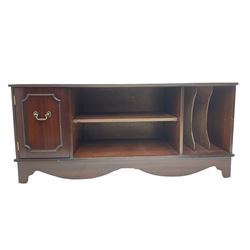 Reproduction mahogany stand with inset leather top
