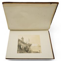Sir William Gore Ouseley (British 1797-1866): 'Views in South America, from original drawings made in Brazil the River Plate, the Parana, &c', folio containing twenty six (26) tinted lithograph plates with lithographed titled and plan, dedication to Prince Albert with list of plates on verso, pub. London: Thomas McLean 1852, bound in oxblood leather and brown cloth
